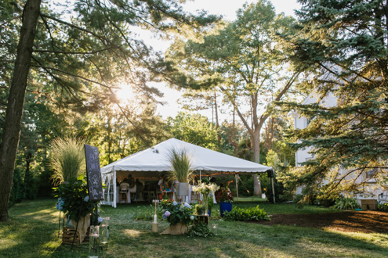 Backyard Wedding in Michigan by Nicole Haley Photography 01