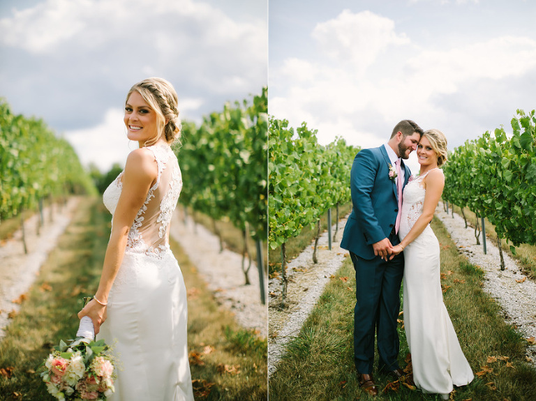 Vineyard Style Wedding in Michigan by Nicole Haley Photography