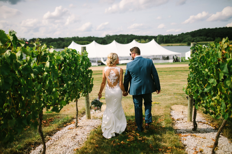 Vineyard Style Wedding in Michigan by Nicole Haley Photography