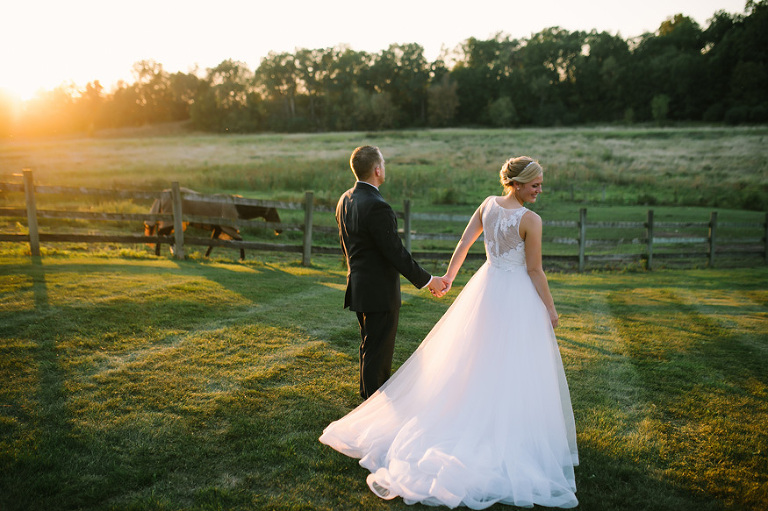 Misty Farm wedding photography by Michigan wedding photographer, Nicole Haley Photography