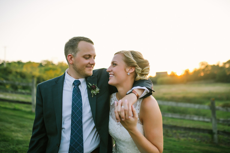 Misty Farm wedding photography by Michigan wedding photographer, Nicole Haley Photography