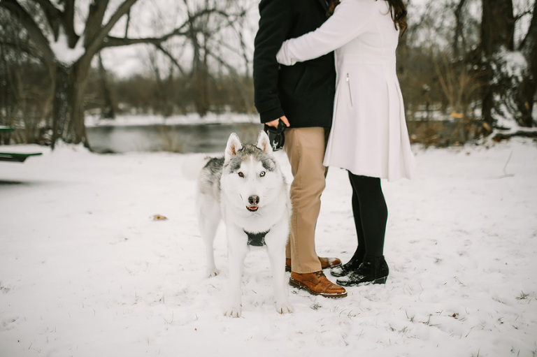 Winter engagement session by Nicole Haley Photography