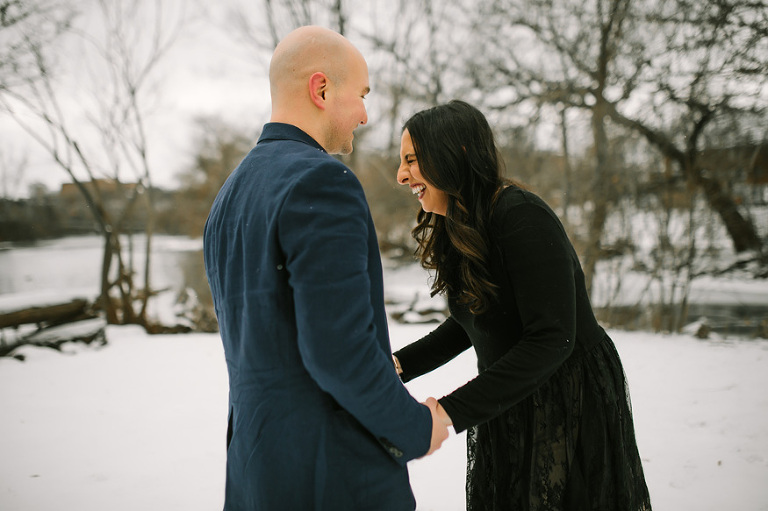 Winter engagement session by Nicole Haley Photography