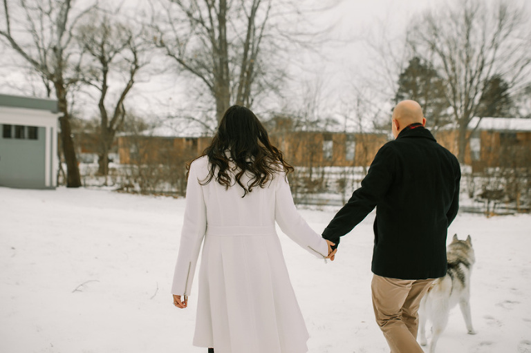 Winter engagement session by Nicole Haley Photography