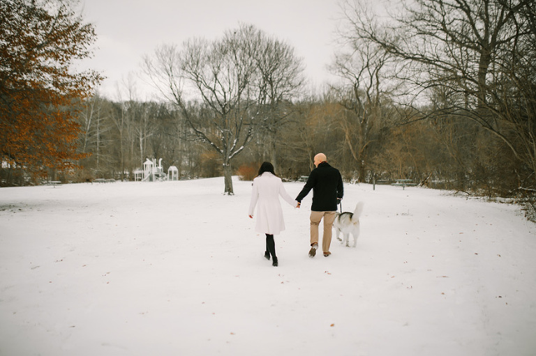 Winter engagement session by Nicole Haley Photography