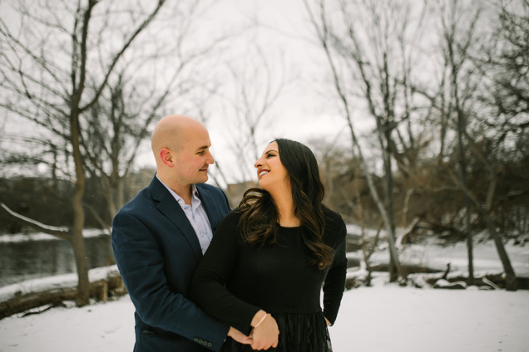 Winter engagement session by Nicole Haley Photography