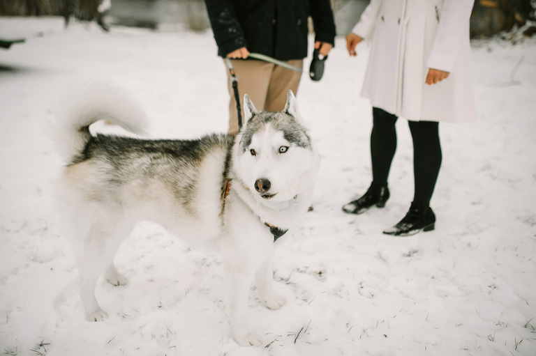 Winter engagement session by Nicole Haley Photography