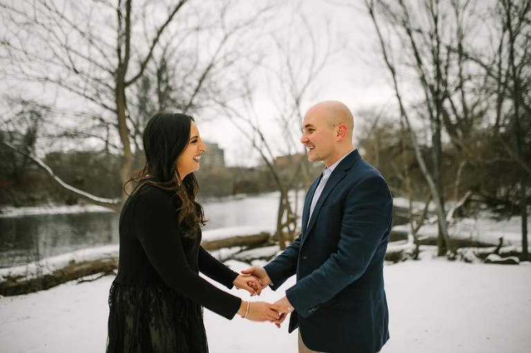 Winter engagement session by Nicole Haley Photography