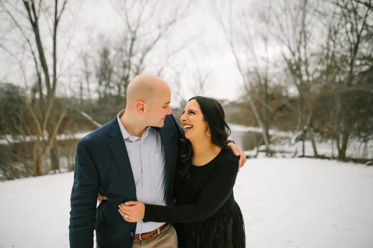 Winter engagement session by Nicole Haley Photography