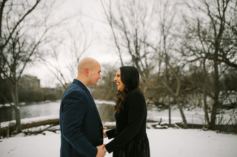 Winter engagement session by Nicole Haley Photography