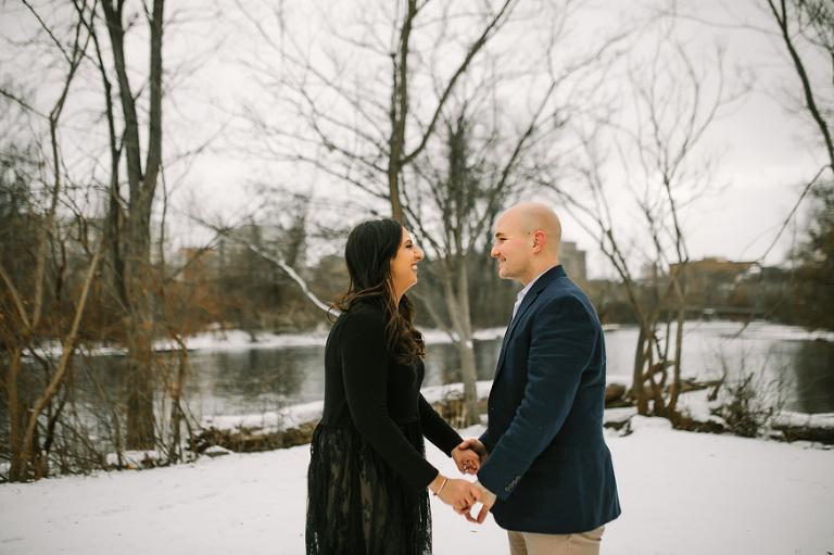 Winter engagement session by Nicole Haley Photography