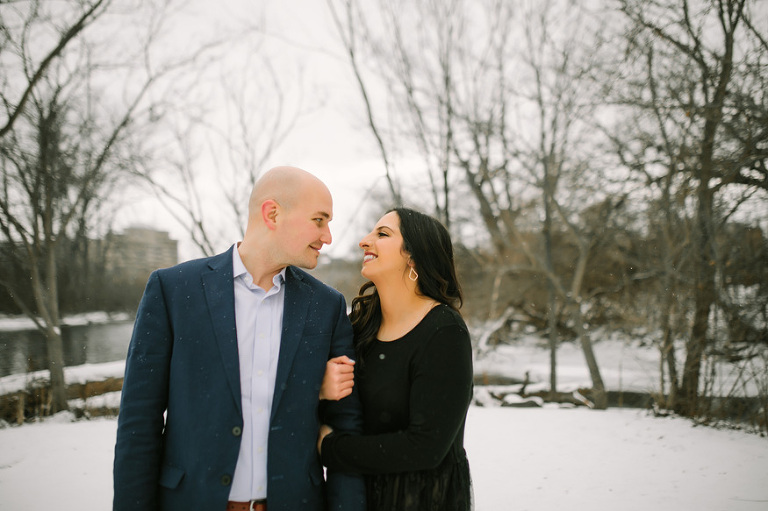 Winter engagement session by Nicole Haley Photography