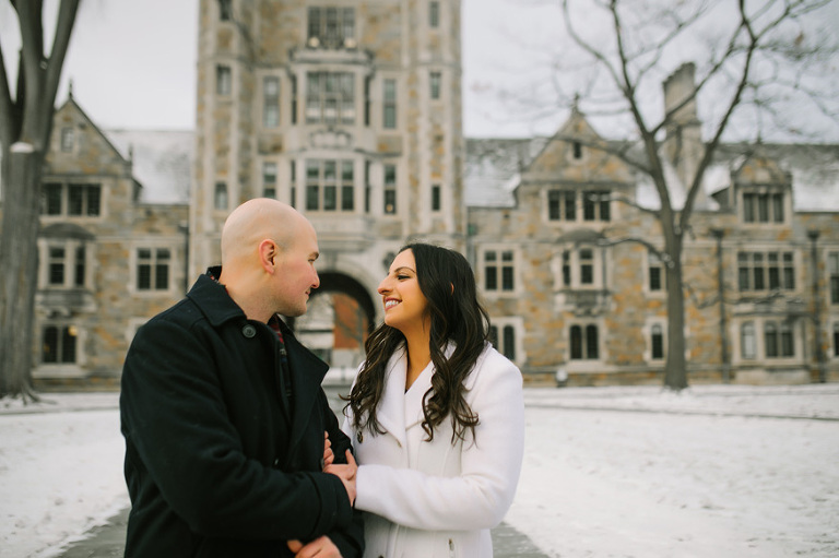 Winter engagement session by Nicole Haley Photography