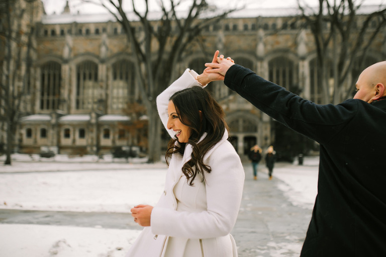 Winter engagement session by Nicole Haley Photography