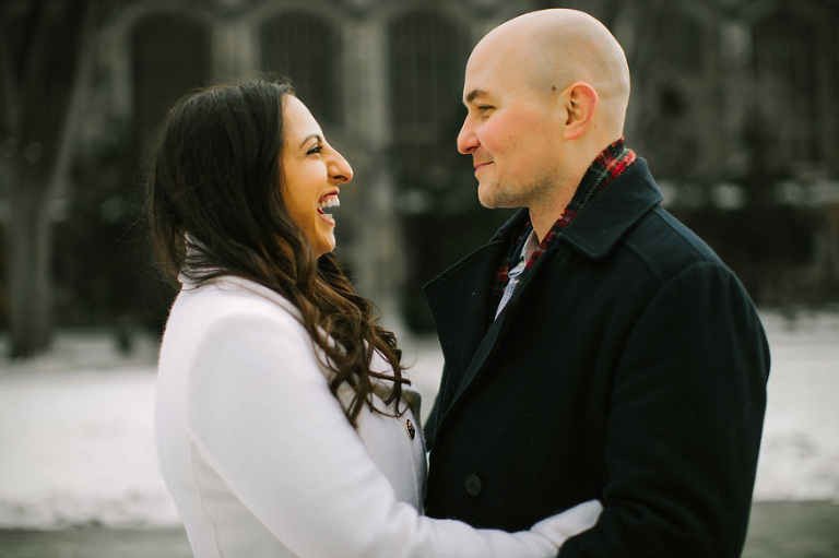 Winter engagement session by Nicole Haley Photography
