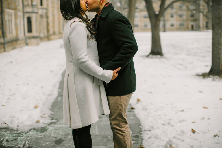 Winter engagement session by Nicole Haley Photography