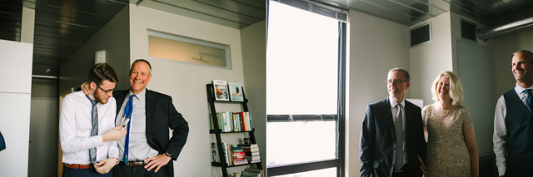 Ann Arbor wedding photos at City Apartments by Ann Arbor wedding photographer, Nicole Haley Photography.