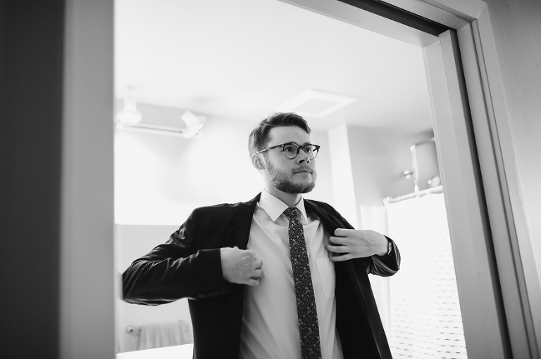 Ann Arbor wedding photos at City Apartments by Ann Arbor wedding photographer, Nicole Haley Photography.