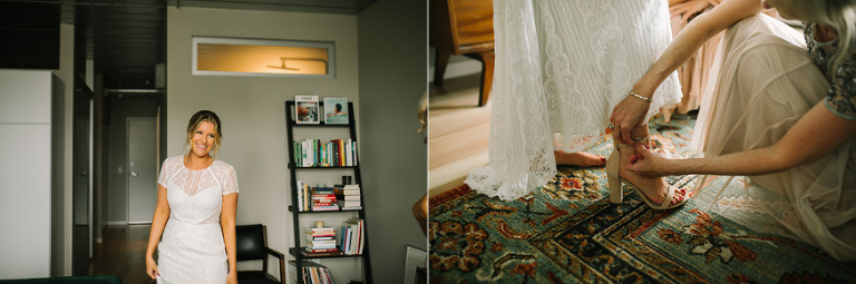 Ann Arbor wedding photos at City Apartments by Ann Arbor wedding photographer, Nicole Haley Photography.