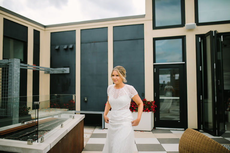 Ann Arbor wedding photos at City Apartments by Ann Arbor wedding photographer, Nicole Haley Photography.