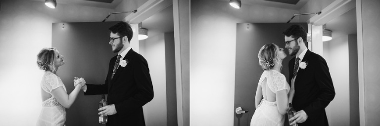 Ann Arbor wedding photos at City Apartments by Ann Arbor wedding photographer, Nicole Haley Photography.