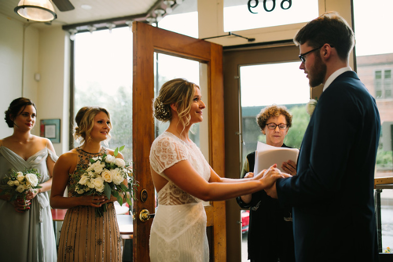 Ann Arbor wedding at Jefferson Market by Ann Arbor wedding photographer, Nicole Haley Photography.