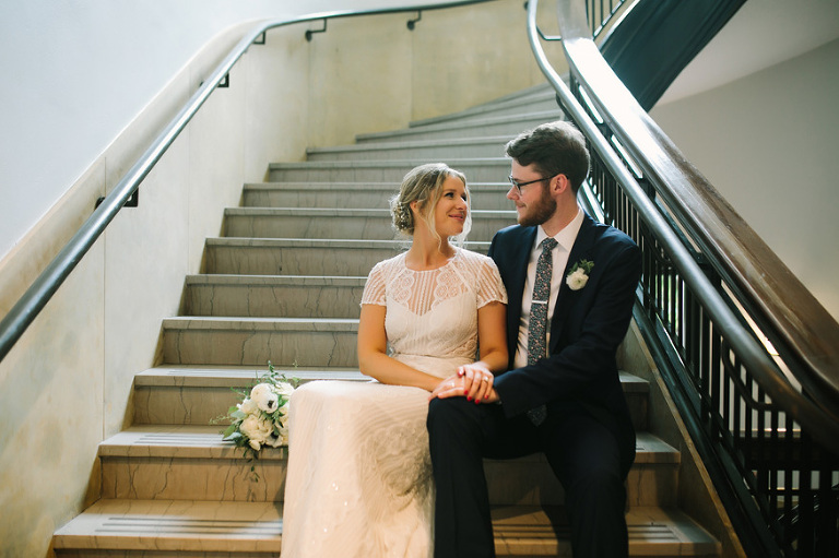 Ann Arbor wedding photos at UMMA by Ann Arbor wedding photographer, Nicole Haley Photography.