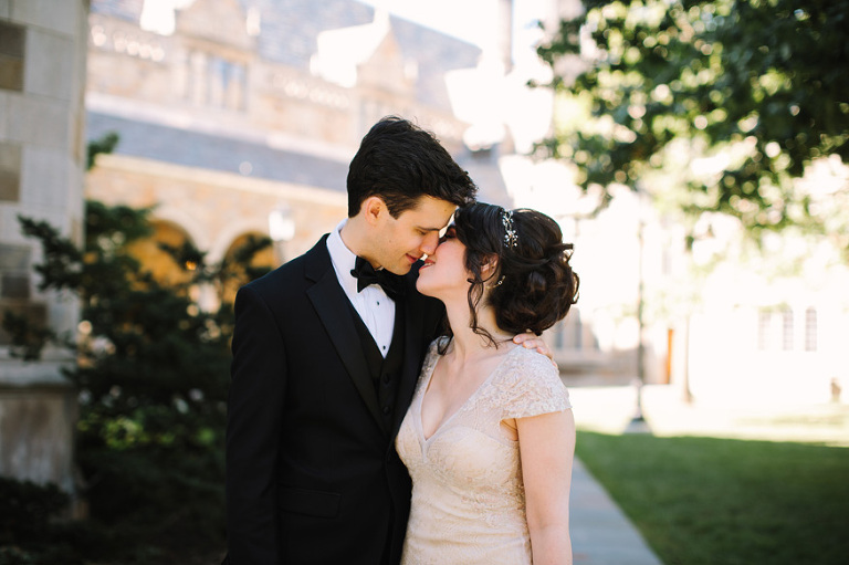 Law Quad wedding photos by Michigan wedding photographer, Nicole Haley Photography