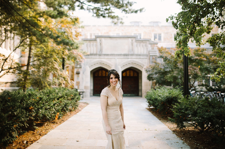 Law Quad wedding photos by Michigan wedding photographer, Nicole Haley Photography