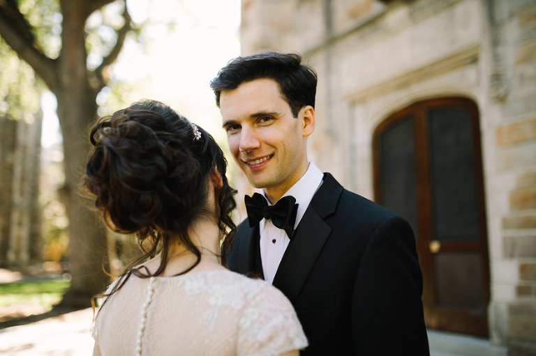Law Quad wedding photos by Michigan wedding photographer, Nicole Haley Photography
