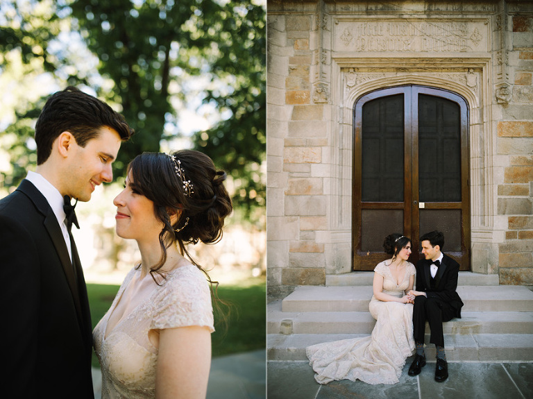 Law Quad wedding photos by Michigan wedding photographer, Nicole Haley Photography