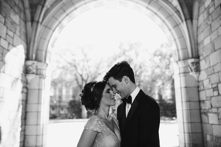 Law Quad wedding photos by Michigan wedding photographer, Nicole Haley Photography