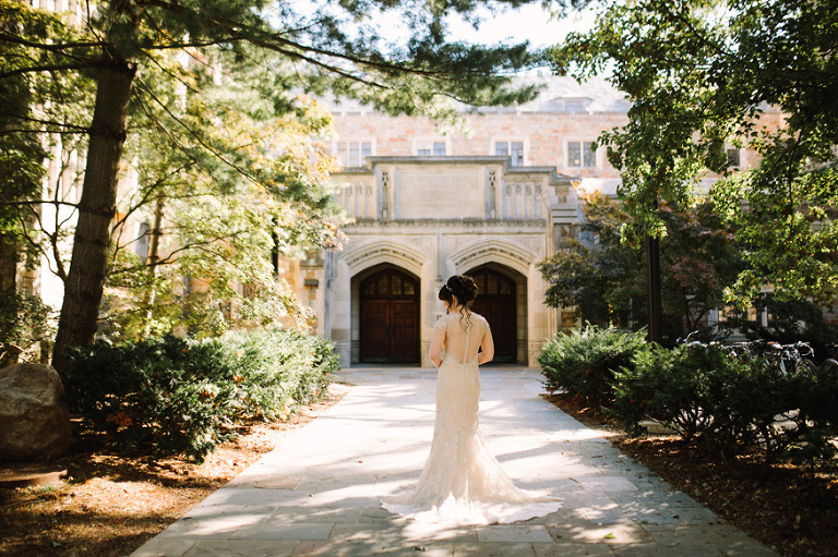 Law Quad wedding photos by Michigan wedding photographer, Nicole Haley Photography